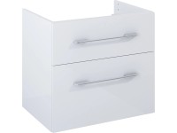 Maximus Skříňka pod umyvadlo Madrid, 2 zásuvky, bílá + stříbrné úchytky, 60 cm Maximus Skříňka pod umyvadlo Madrid, 2 zásuvky, bílá + stříbrné úchytky, 60 cm