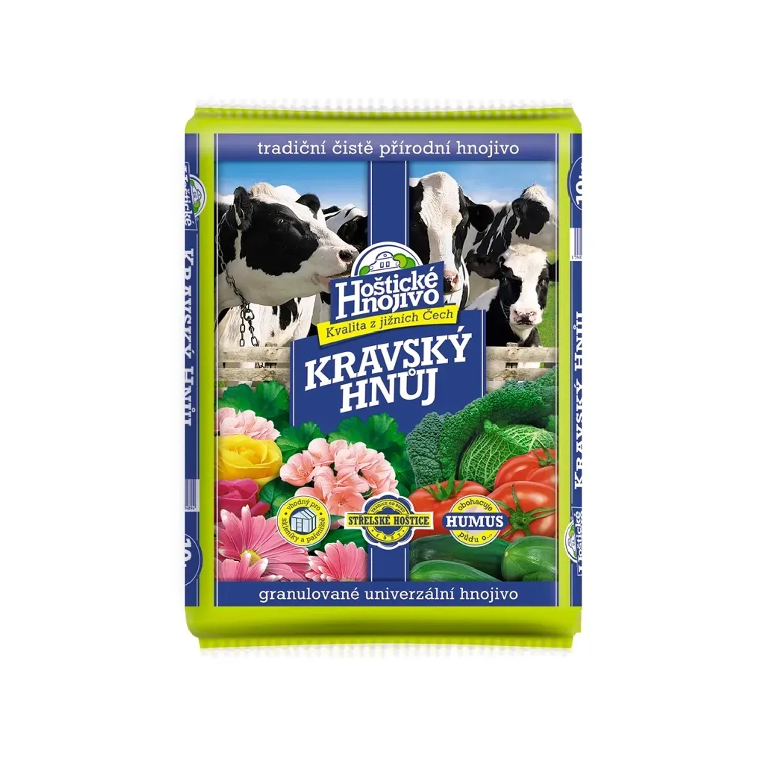 Hoštické Hnojivo Kravský hnůj granulovaný 10 kg