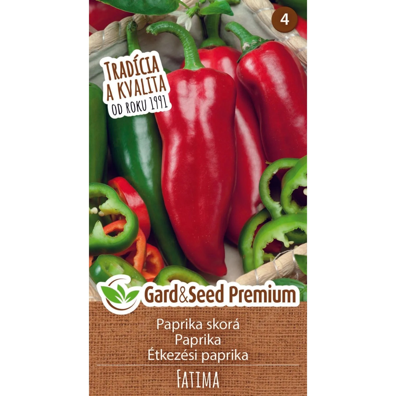 GardenSeed Premium Semínka Paprika Fatima