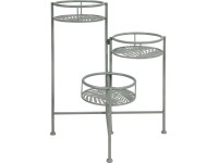 Skládací kovový stojan na rostliny 58 cm x 47 cm x 47 cm zelený