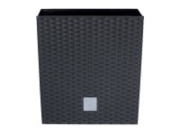 Prosperplast Květináč s vkladem Rato Low 17 cm, antracit