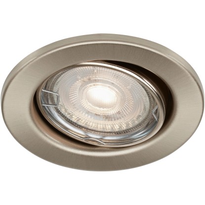 BRILONER Vestavné LED svítidlo matný nikl, GU10 5W 460lm 3000K pr. 86x70 mm 1ks