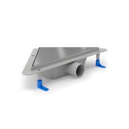 HOPA Odtokový žlab EDGEline s roštem KLASSZIK, 275 x 75 x 475 mm, rohový