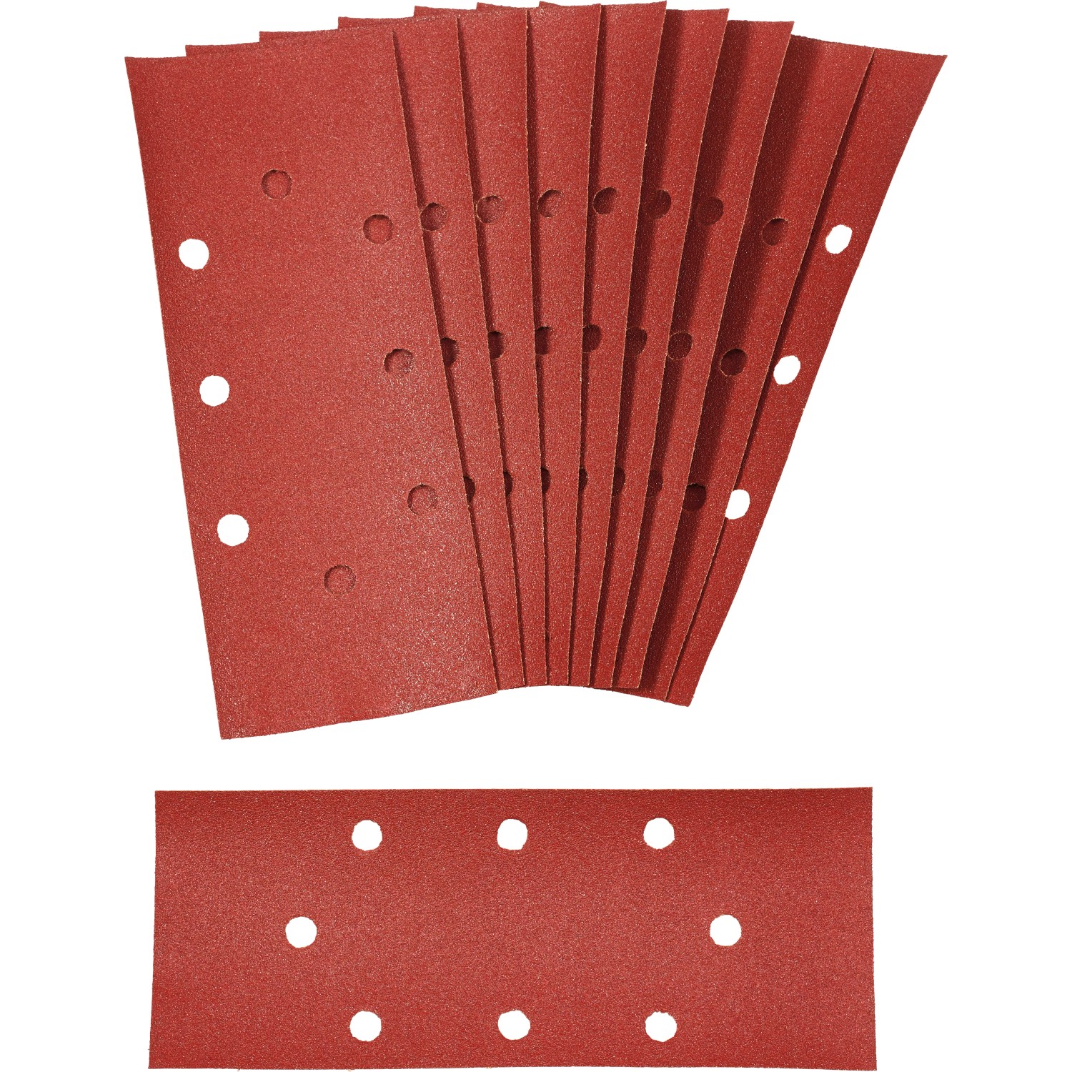 LUX Brusný papír Classic K80 uprostřed děrovaný, 10 ks, 93 x 230 mm