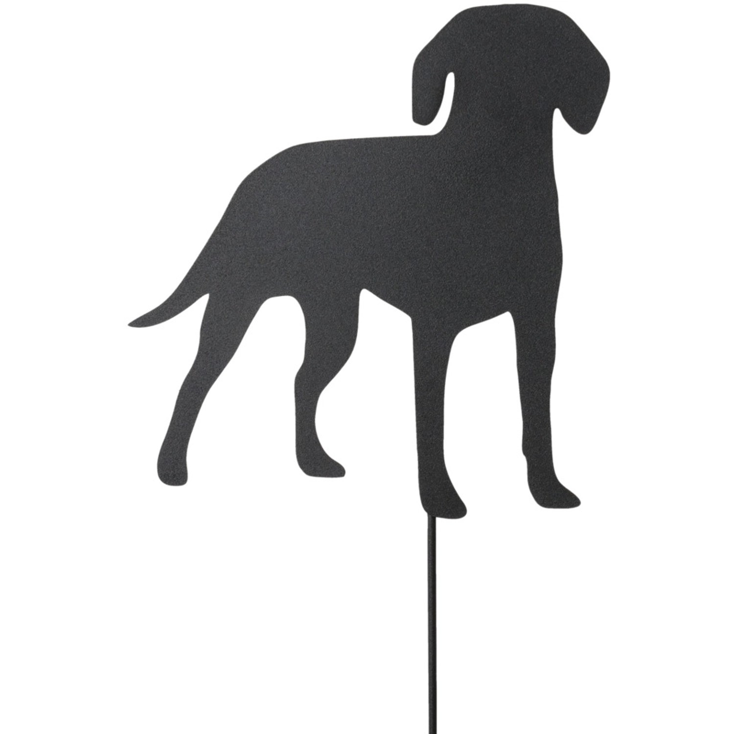 Boltze Zahradní zápich Bella pes černý matný 62 x 23 x 1 cm