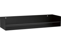 Kovový regál Kenn černý matný, 7 x 40 x 12 cm