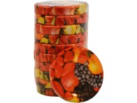 Víčko Twist 53, dekor ovoce, 10 ks