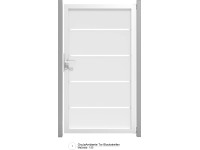 GroJa Ambiente Branka s hlin. rámem, široké pruhy 100 x 180 x 4 cm DIN: levá