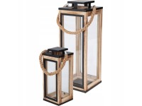 Koopman Sada dřevěných luceren, 2dílná Koopman Sada dřevěných luceren, 2dílná