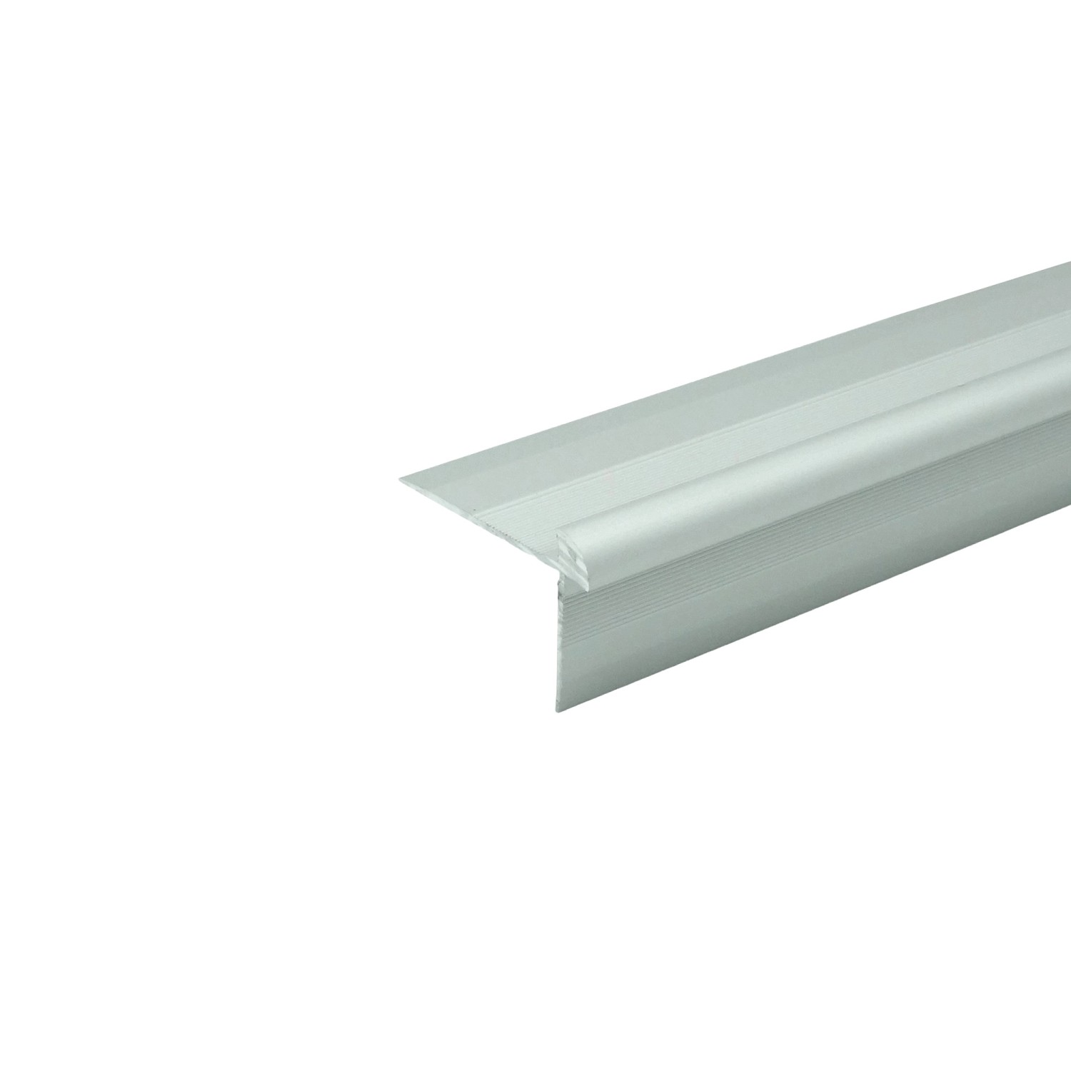 Döllken Schodová hrana pro vinylové podlahy 1063 stříbrná 1000 x 5,5 x 20 mm