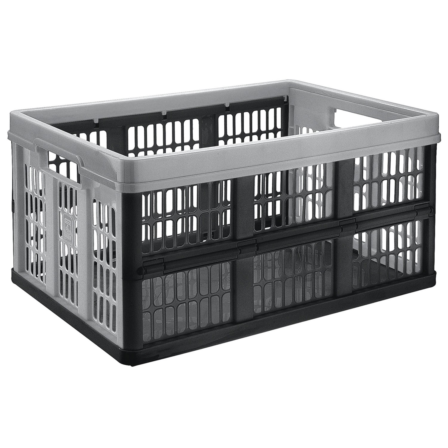 Skládací přepravka, stříbrná