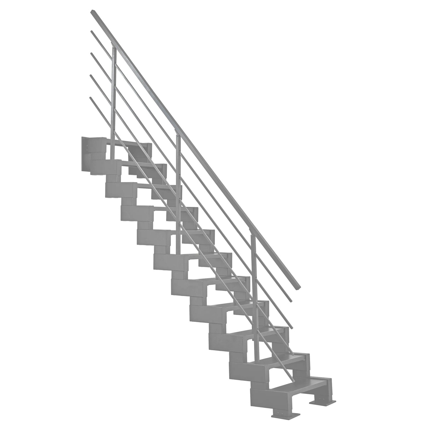 Minka STAIRS Přímé modulové schodiště Modulario Mini šedé, 300 cm