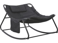 Židle houpací Lomitas černá 68 x 86 x 107 cm * Židle houpací Lomitas černá 68 x 86 x 107 cm *