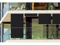 Peddy Shield Stínící roleta HDPE, černá, 100 x 240 cm