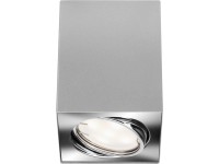 Briloner Nástavbové LED svítidlo Tube stříbrné kovové hranaté