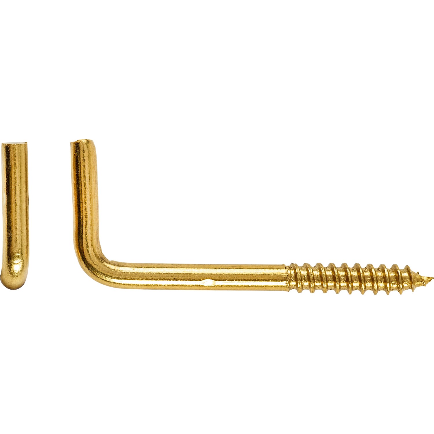 Šroubovací hák pomosazený rovný, pr. 3 x 40 mm, 6 ks