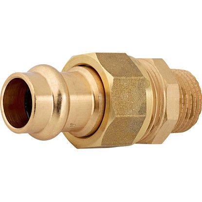 Lisovací šroubení červený bronz, pr. 15 mm x 21 mm (R 1/2), 1 ks