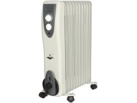 El Fuego Mobilní elektrický olejový radiátor, 11 žeber, bílá 2500 W