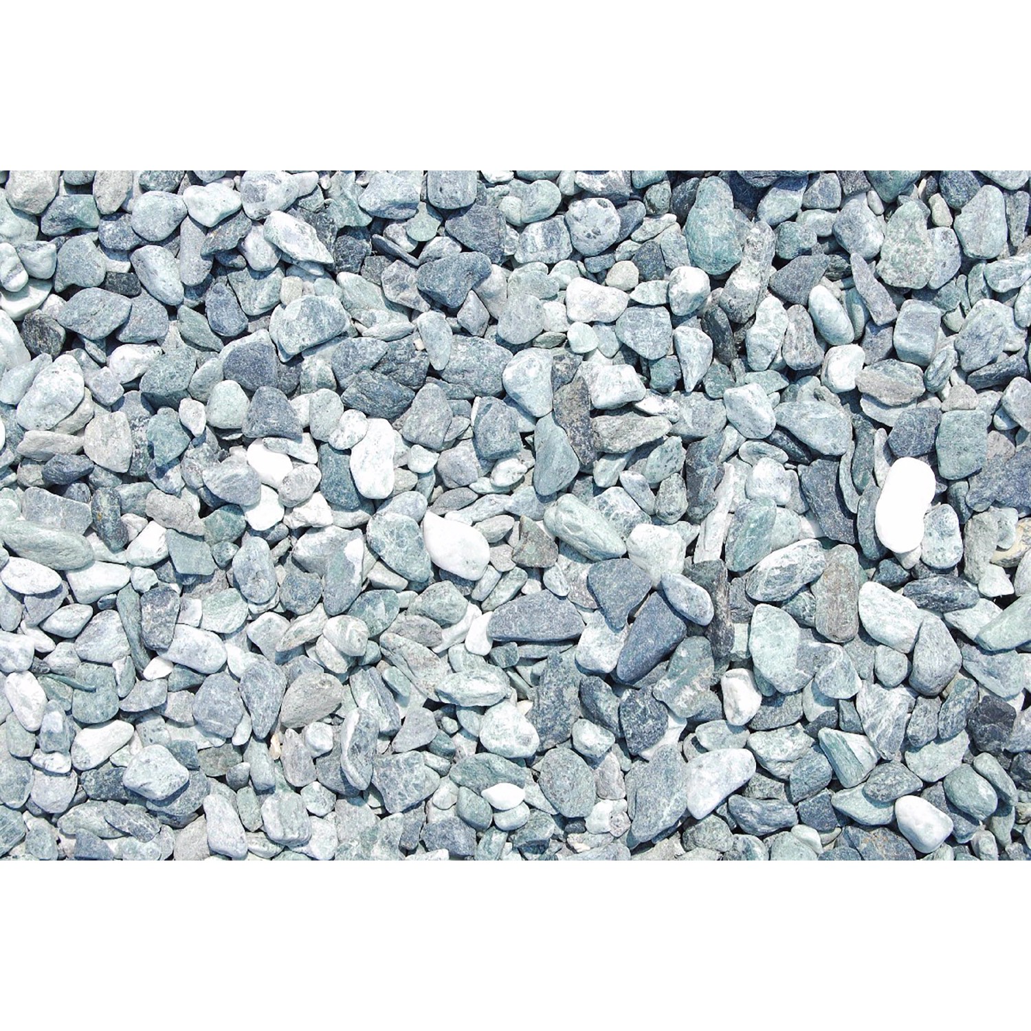 Mramorové okrasné oblázky alpská zelená 7-15 mm 25 kg PE pytel