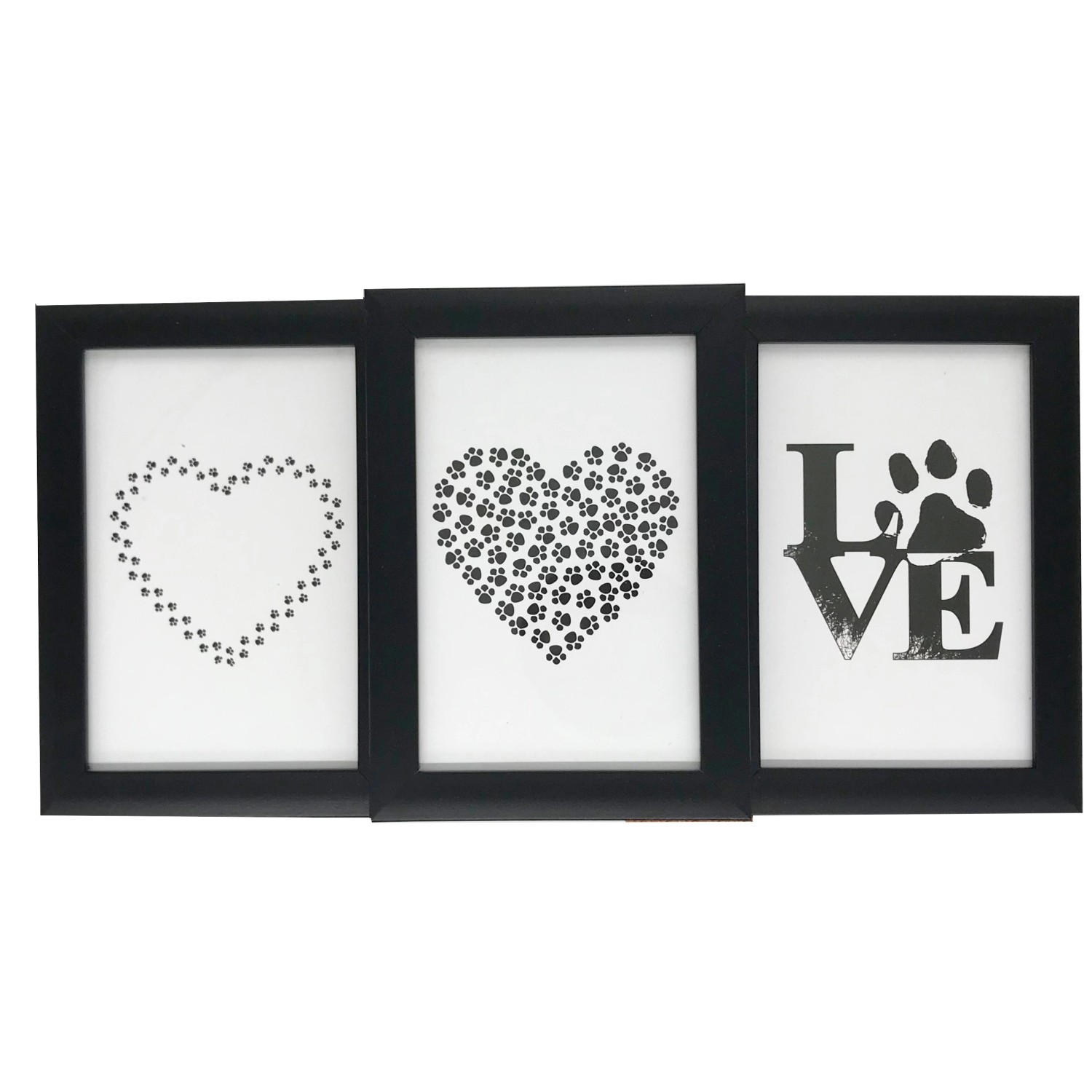 Bondecor Multirám pro 3 fotky, černý, 32 x 17 cm