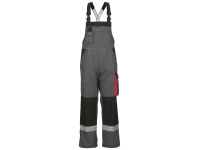 Bullstar Pracovní kalhoty s laclem Premium vel. 52, šedé Bullstar Pracovní kalhoty s laclem Premium vel. 52, šedé