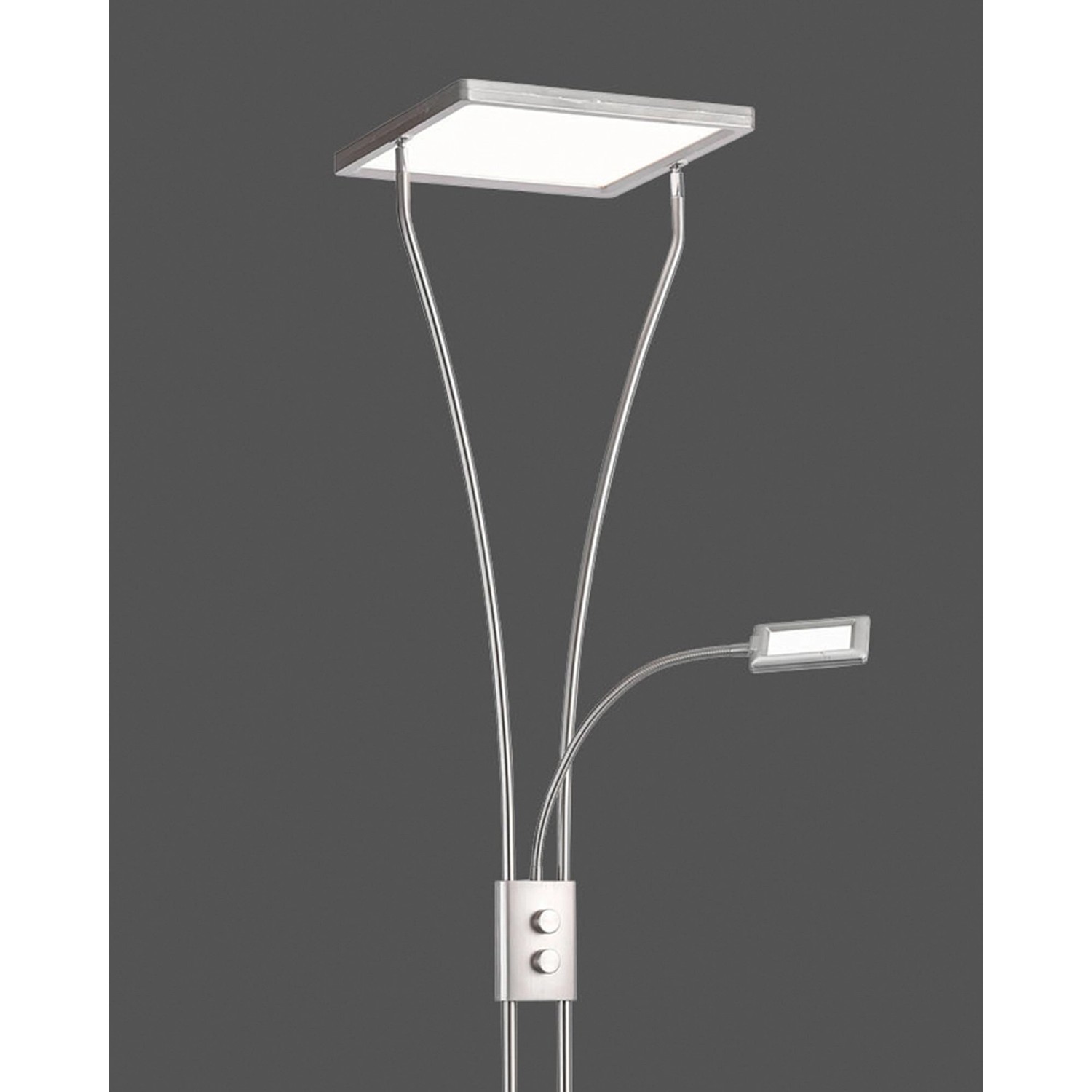 Just Light. Stojací LED lampa světlující strop Marian, 25+3,6W, 3200lm, 195 cm