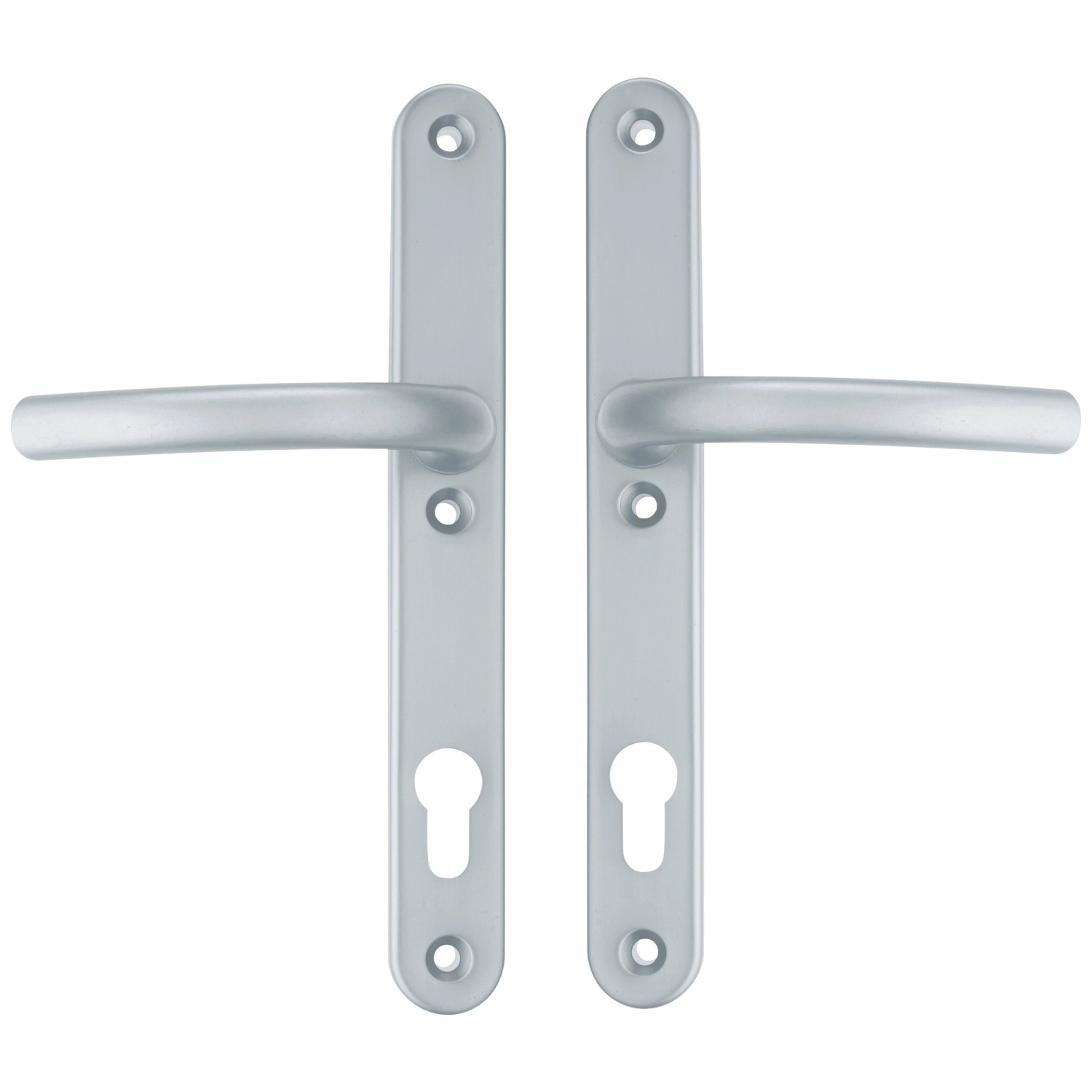 Cobra Štítové kování madlo Slim II PZ 72, stříbrný elox