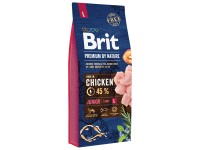 Brit Premium by Nature Granule pro psy JUNIOR L 25-45 kg s kuřecím 15 kg