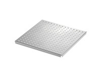 GS Terrassen Terasový odtokový rošt, nerezová ocel V2A, 400 x 400 x 18 mm