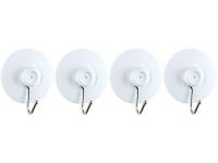 Wenko Přísavný háček nikl bílý, 4 ks