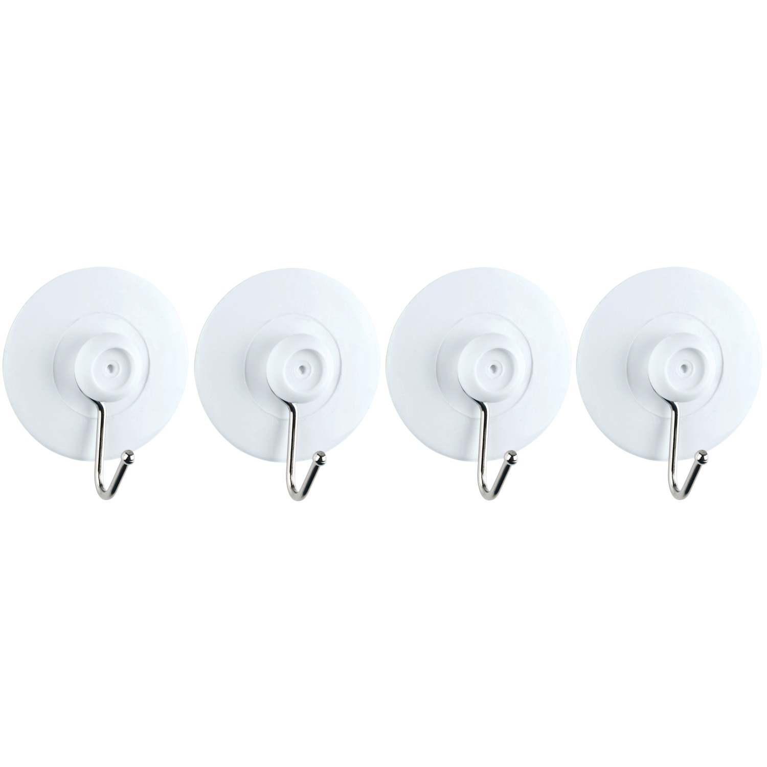 Wenko Přísavný háček nikl bílý, 4 ks
