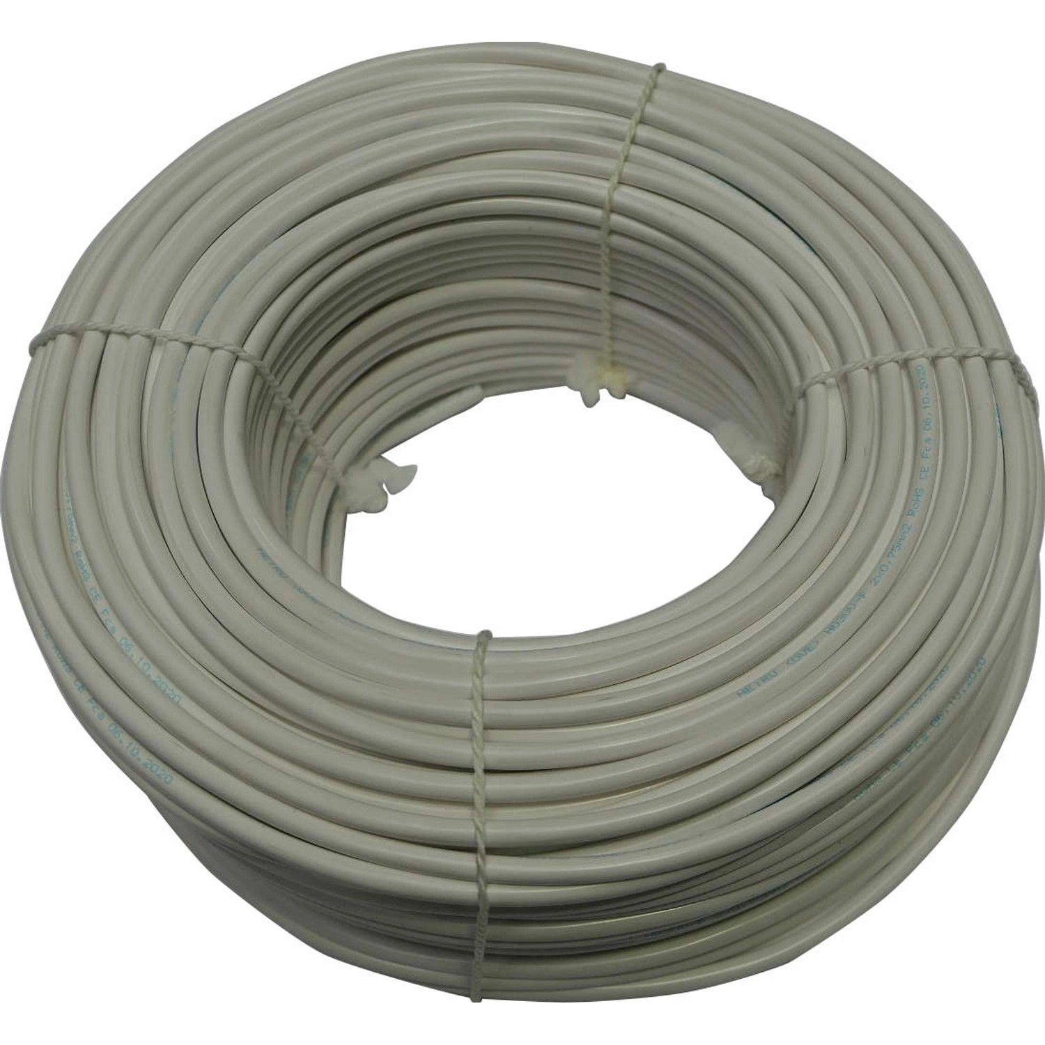 Silový kabel H03VV-F 2x0,75 mm, bílá - metráž