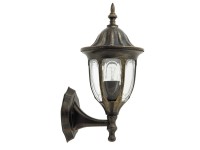 Rabalux Venkovní nástěnná lampa Milano horní, IP43, zlatá, 16,5 x 22 x 37 cm