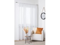 SPLENDID Záclona ZOJA s páskou, bílá, 290 x 260 cm