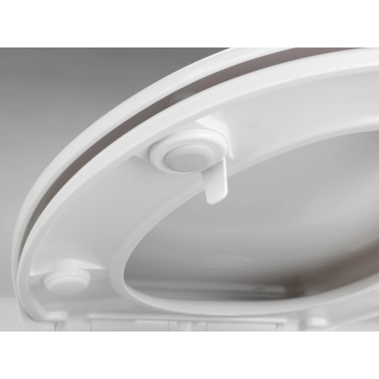 Wenko WC sedátko Gubbio, duroplast, EasyClose, kovové závěsy, bílá