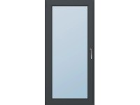 Dveře balkónové plastové 6-komorové, 3-sklo, antracit, 2100 x 800 mm, L Dveře balkónové plastové 6-komorové, 3-sklo, antracit, 2100 x 800 mm, L