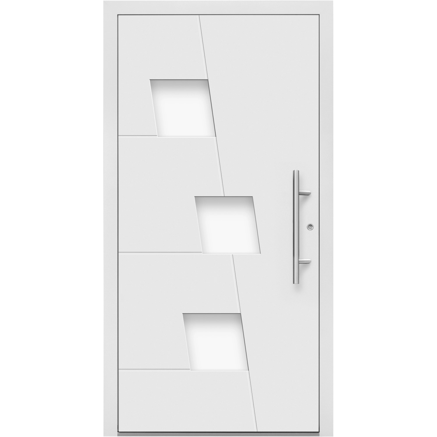 Splendoor Hliníkové vchodové dveře Moderno M550/P, bílé, 110 P