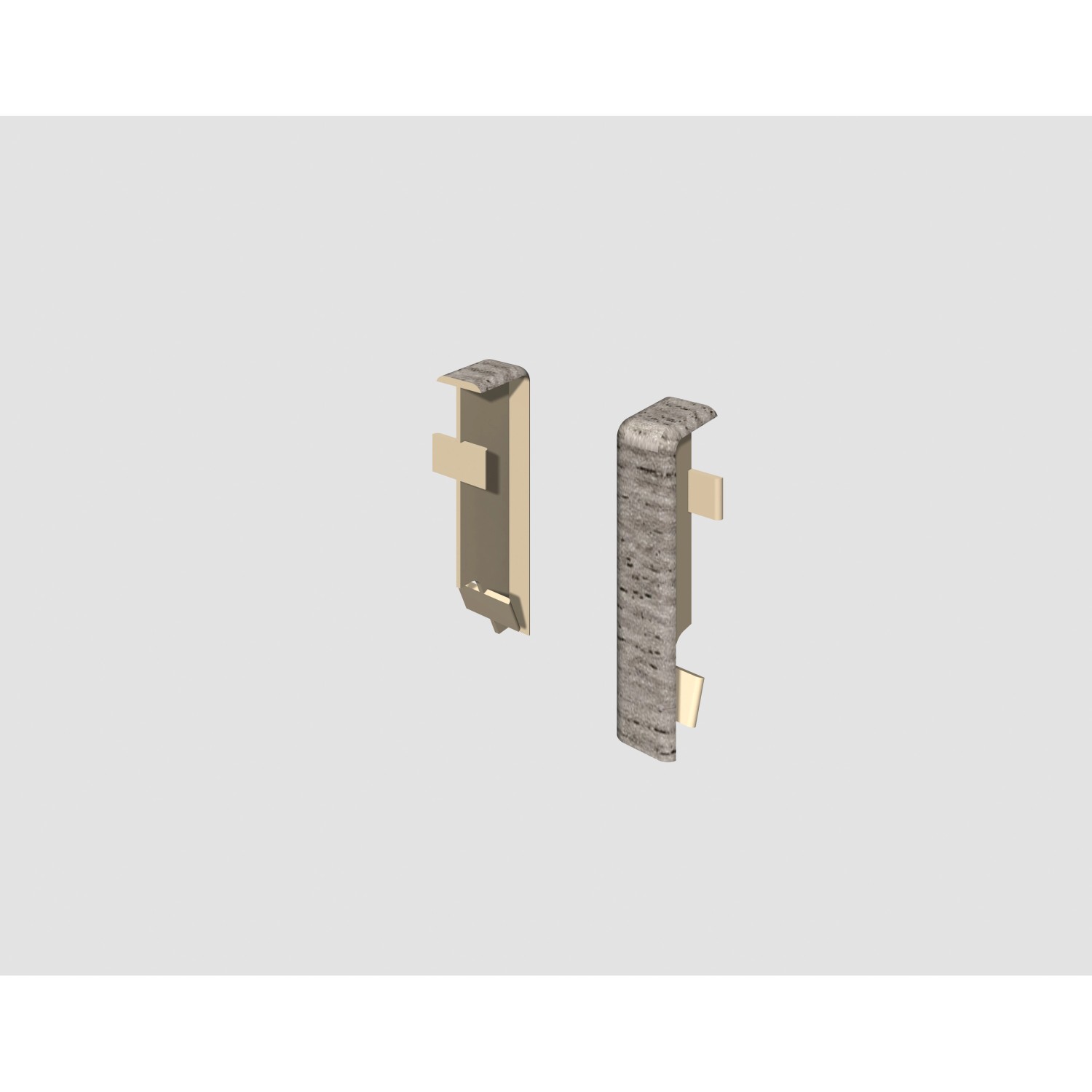 Egger Spojovací prvek pro soklovou lištu CUBICAL dub stříbrný, 2 ks