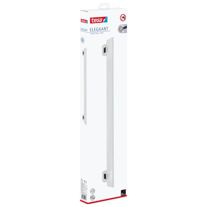 Balení skleněné police Tesa Elegaant Chrom pro koupelnové nástěnné police.