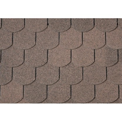 Onduline Asfaltový šindel Bardoline CLASSIC bobrovka, hnědá, 2 m2