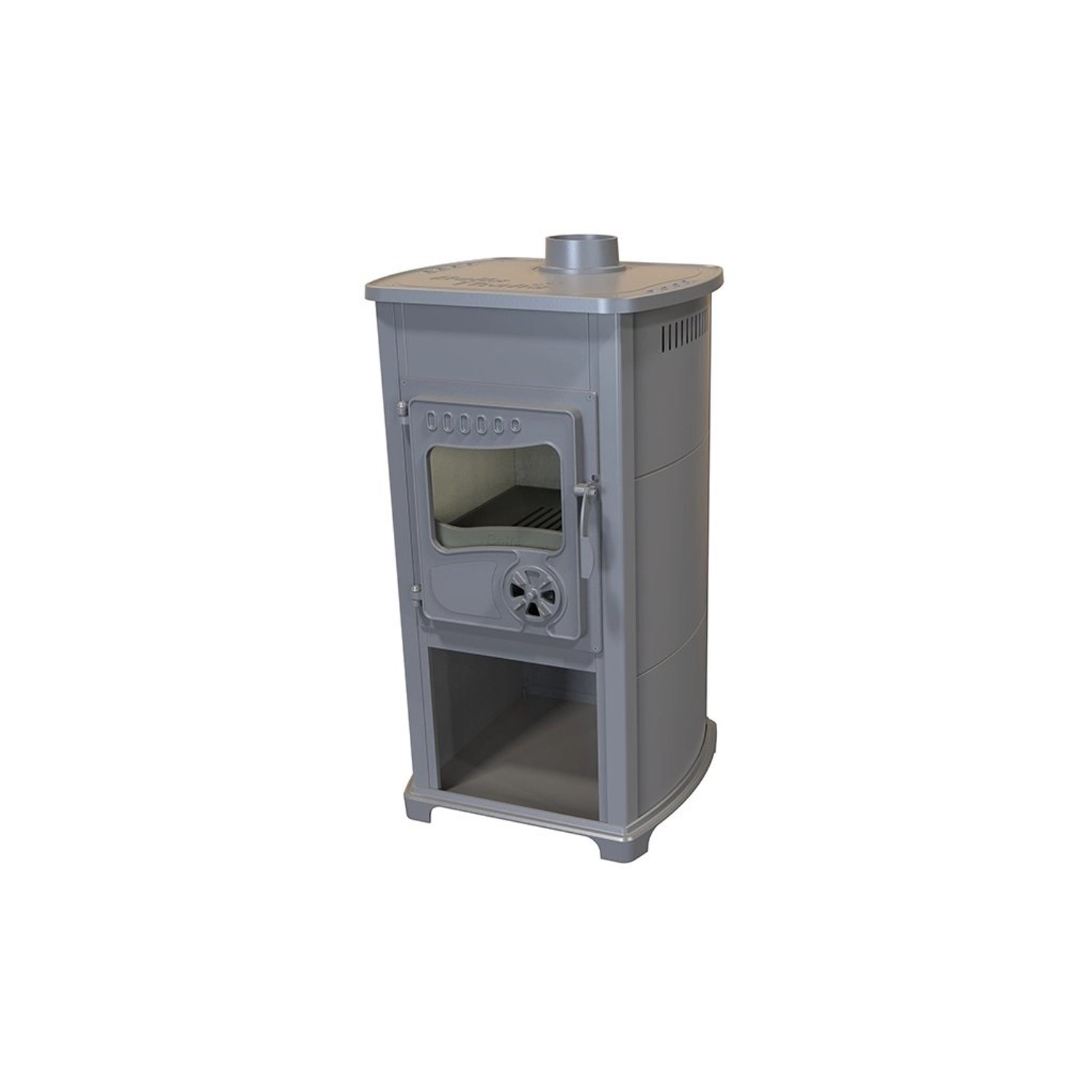 Bella Thalia Krbová kamna Eco, 5,4 kW, šedá, 90 x 49 x 44 cm