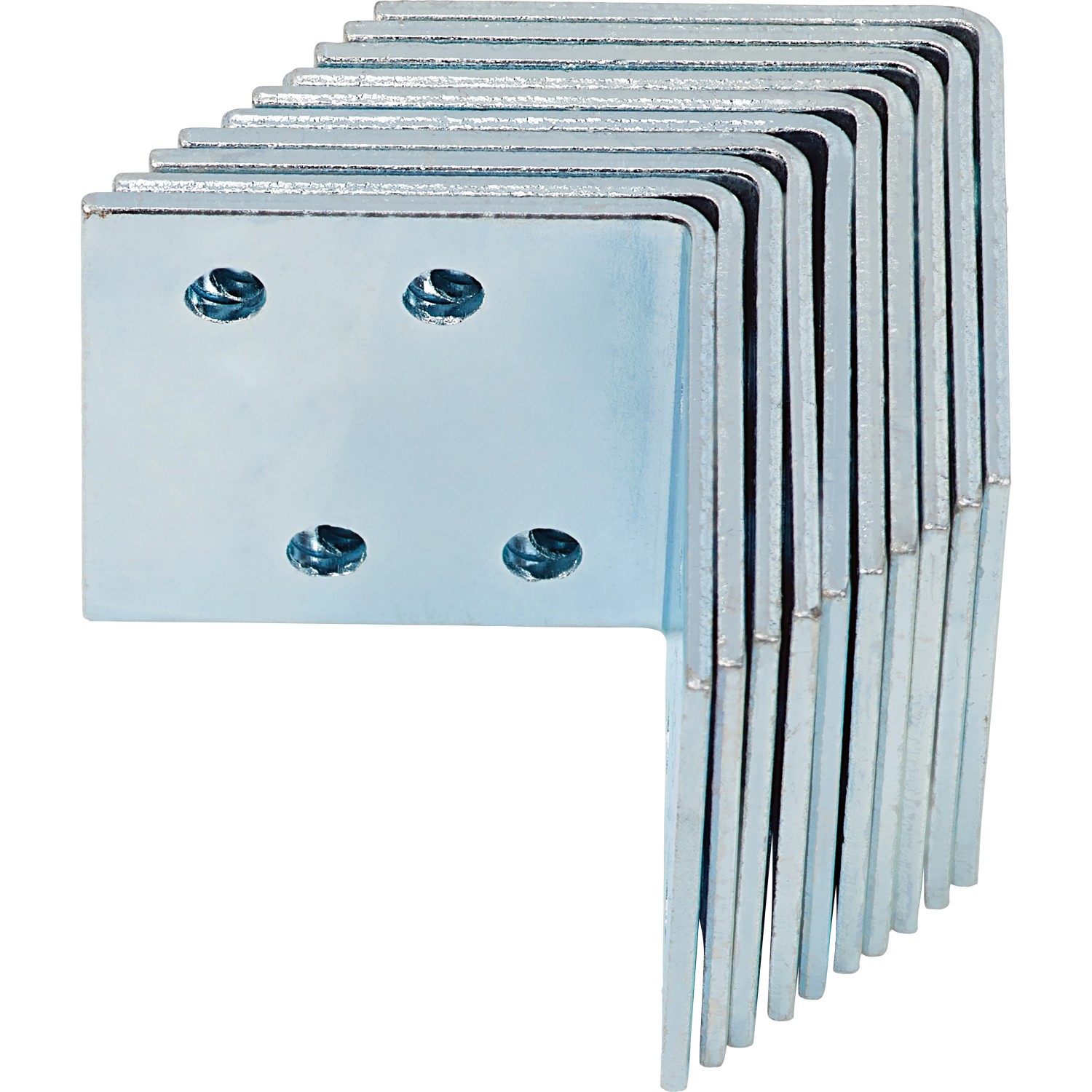 Spojovací úhelník, 40 mm x 40 mm x 40 mm, pozinkovaný, 10 ks