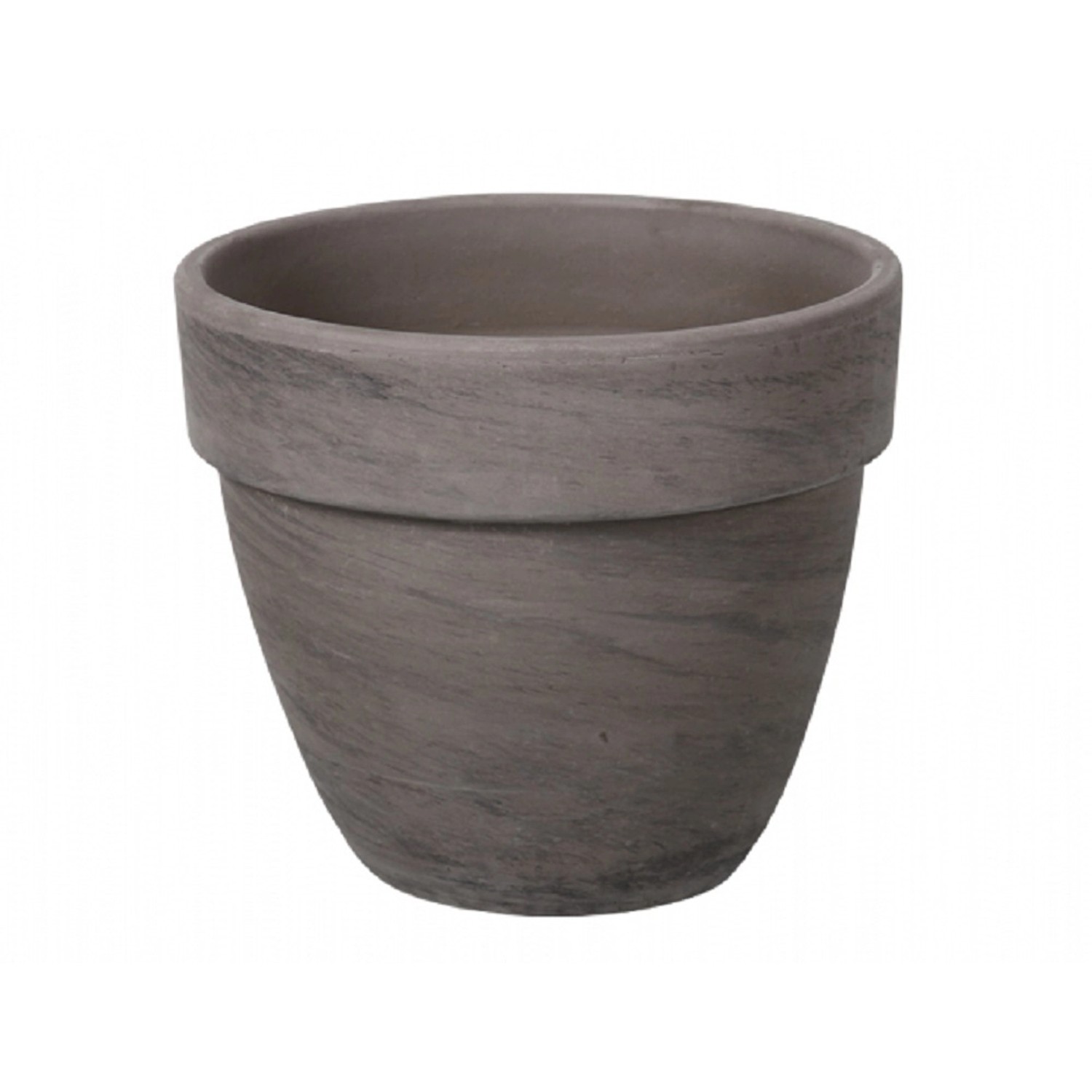 Keramický květináč LEVANTE BASALT čedičový melír pr. 19 x 16 cm