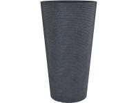 Scheurich Vysoký květináč Cana, průměr 28,5 cm x 55 cm, černá žula