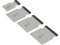 LUX-TOOLS Sada špachtlí z nerezové oceli, 4dílná