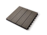Gutta WPC terasová dlaždice Guttadeck světle šedá 30 x 30 cm