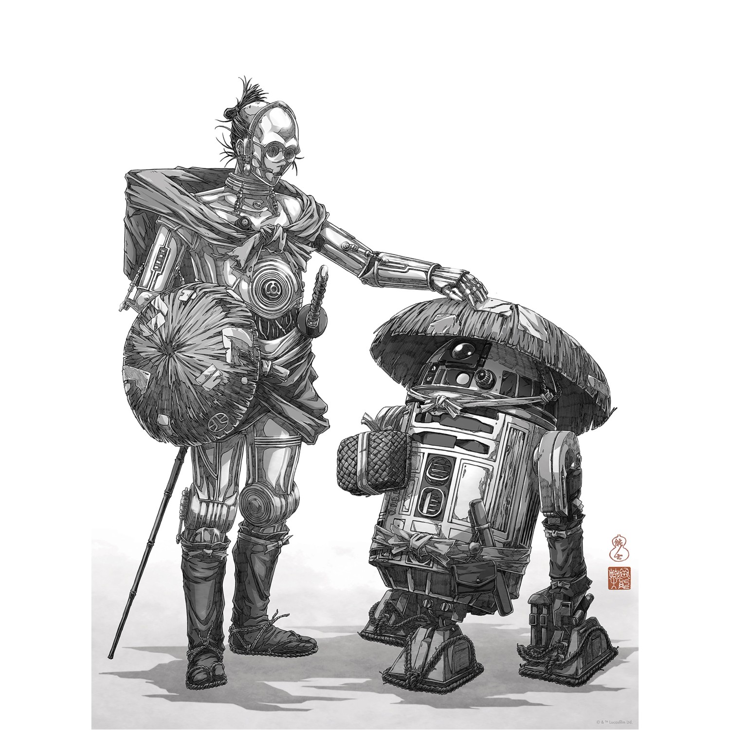 Komar Plakát Star Wars Vision Samurai Droids 30 x 40 cm