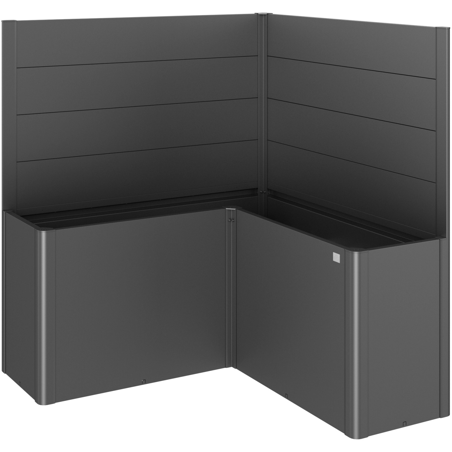 Biohort Zástěna pro záhony vyvýš. 1,5 x 1,5/Belvedere L150 bez skla tm.šedá