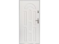 O.K. Doors Vchodové dveře ocelové AZZURO, bílé, 90 L
