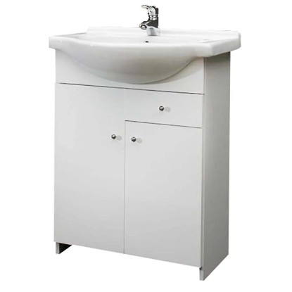 A-Interiéry Koupelnová skříňka s keramickým umyvadlem Jolana S 65